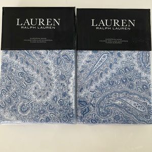 New Ralph Lauren Blue Paisley European Sham Set of 2. $250.